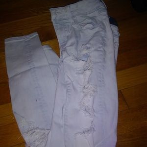 American eagle ripped jeans.